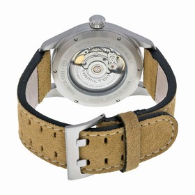 Hamilton Khaki Field Automatic Black Dial Brown Leather Men's Watch H70595593