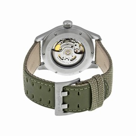 Hamilton Khaki Field Automatic Grey Dial Olive Green Canvas Men's Watch H70595963