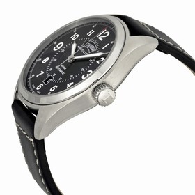 Hamilton Khaki Field Black Dial Black Leather Men's Watch H70505733