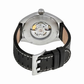 Hamilton Khaki Field Mechanical Silver Dial Black Leather Men's Watch H70505753