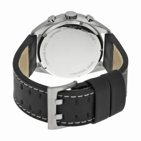 Hamilton Khaki Pilot Pioneer Chronograph Black Dial Black Leather Men's Watch H76512733