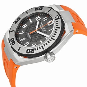 Hamilton Navy Sub Black Dial Stainless Steel Case Orange Rubber Strap Men's Watch H78615985