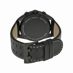 Hamilton Pilot Pioneer Chronograph Black Dial Black Leather Men's Watch H76582733