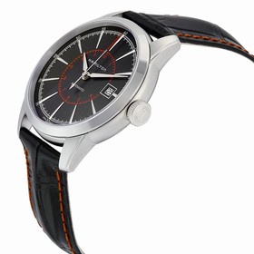 Hamilton Railroad Black Dial Black Leather Men's Watch H40555731