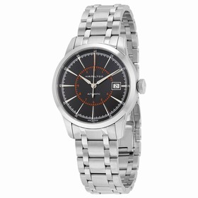 Hamilton Railroad Black Dial Stainless Steel Men's Watch H40555131