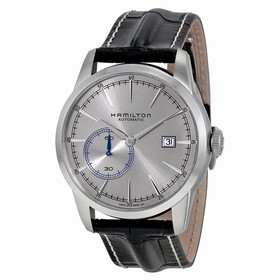Hamilton Railroad Automatic Silver Grey Dial Black Leather Men's Watch H40515781