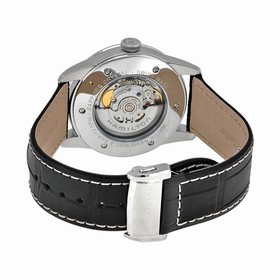 Hamilton Railroad Automatic Silver Grey Dial Black Leather Men's Watch H40515781