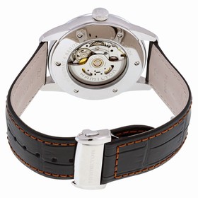 Hamilton Railroad Black Skeleton Dial Black Leather Men's Watch H40655731