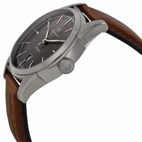 Hamilton Spirit of Liberty Automatic Grey Dial Brown Leather Men's Watch H42415591