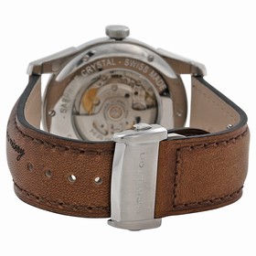 Hamilton Spirit of Liberty Automatic Grey Dial Brown Leather Men's Watch H42415591