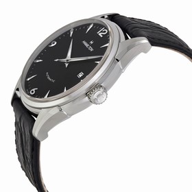 Hamilton Thinomatic Black Dial Black Leather Strap Men's Watch H38715731