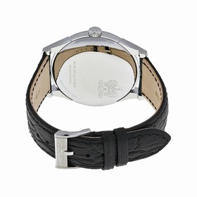 Hamilton Thinomatic Black Dial Black Leather Strap Men's Watch H38715731