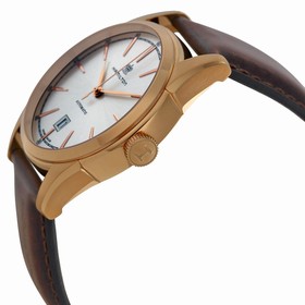 Hamilton Timeless Spirit Of Liberty Automatic Silver Dial Brown Leather Men's Watch H42445551