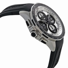 Hamilton X-Wind Khaki Automatic Chronograph Silver Dial Black Rubber Men's Watch H77726351