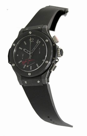 Hublot Big Bang Ayrton Senna Black Dial Ceramic Rubber Men's Watch 309.CM.134.RX.AES07