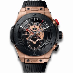 Hublot Big Bang Bi Retrograde King Gold Black Dial Chronograph Men's Watch 413.OM.1128.RX