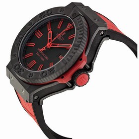 Hublot Big Bang Black Dial Red Leather Strap Men's Watch 322-CI-1130-GR-ABR-10