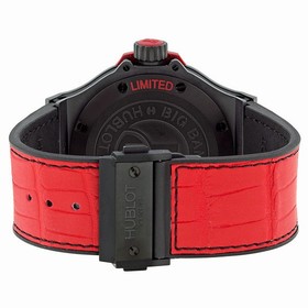 Hublot Big Bang Black Dial Red Leather Strap Men's Watch 322-CI-1130-GR-ABR-10