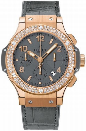 Hublot Big Bang Grey Tantulum Dial Grey Alligator Rubber Men's Watch 341.PT.5010.LR1104