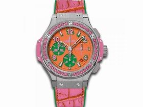 Hublot Big Bang Pop Art Mat Orange Dial Chronograph Limited Edition Ladies Watch 341.SP.4779.LR.1233.POP15