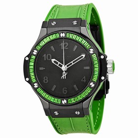 Hublot Big Bang Tutti Frutti Black Dial Green Strap Ladies Watch 361CG1110LR1922