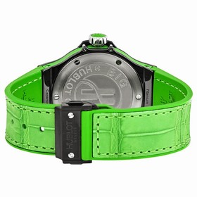 Hublot Big Bang Tutti Frutti Black Dial Green Strap Ladies Watch 361CG1110LR1922