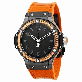 Hublot Big Bang Tutti Frutti Black Dial Orange Sapphire Bezel Rubber Strap