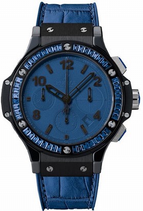 Hublot Big Bang Tutti Frutti Blue Dial Chronograph Unisex Watch 341CL5190LR1901