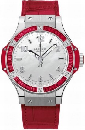 Hublot Big Bang Tuttit Frutti Red Silver Dial Rubber Ladies Watch 361.SR.6010.LR.1913