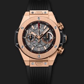 Hublot Big Bang Unico King Gold Baguette Black Dial Men's Watch 411.OX.1180.RX.1904