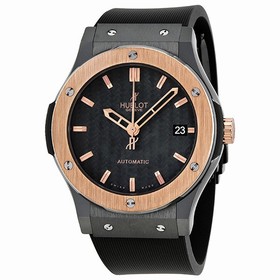 Hublot Classic Fusion Black Carbon Fiber Dial Black Rubber Men's Watch 511.CP.1780.RX