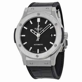 Hublot Classic Fusion Black Dial Alligator Leather Men's Watch 511.NX.1170.LR