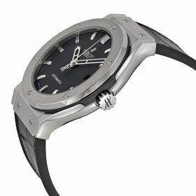 Hublot Classic Fusion Black Dial Alligator Leather Men's Watch 511.NX.1170.LR