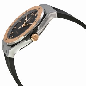Hublot Classic Fusion Black Dial Black Rubber Men's Watch 511.NO.1180.RX
