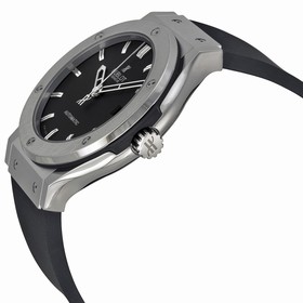 Hublot Classic Fusion Black Dial Black Rubber Men's Watch 511.NX.1170.RX