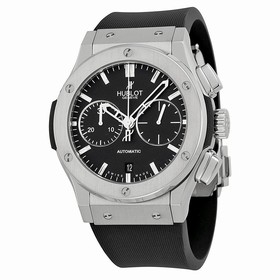 Hublot Classic Fusion Black Dial Titanium BLack Rubber Men's Watch 521NX1170RX