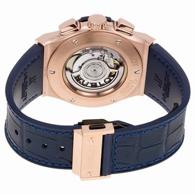 Hublot Classic Fusion Blue Sunray Dial 18K King Gold Automatic Men's Watch 521.OX.7180.LR
