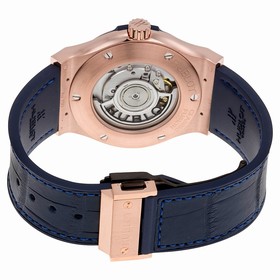 Hublot Classic Fusion Blue Sunray Dial 18k Rose Gold Automatic Men's Watch 542.OX.7180.LR