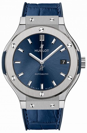 Hublot Classic Fusion Blue Sunray Dial Titanium 38mm Automatic Men's Watch 565.NX.7170.LR