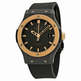 Hublot Classic Fusion Ceramic King Gold Black Dial Men's Watch 542.CO.1780.RX
