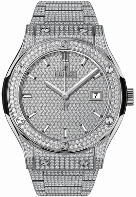 Hublot Classic Fusion Diamond Pave Dial Men's Watch 542.NX.9010.NX.3704