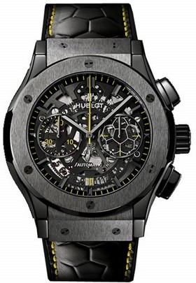 Hublot Classic Fusion Pele Chrono Skeleton Dial Men's Watch 525.CM.0179.VR.PEL14