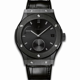 Hublot Classic Fusion Power Reserve All Black Ceramic Limited Edition Men's Watch 516.CM.1440.LR