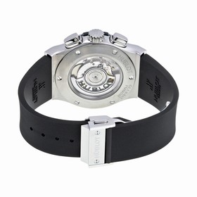 Hublot Classic Fusion Silver Dial Chronograph Black Rubber Men's Watch 521.NX.2610.RX