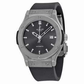Hublot Classic Fusion Silverstone Dial Zicronium Black Rubber Men's Watch 542.ZX.7070.LR