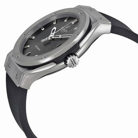 Hublot Classic Fusion Silverstone Dial Zicronium Black Rubber Men's Watch 542.ZX.7070.LR