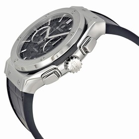 Hublot Classic Fusion Skeleton Dial Titanium Black Leather Automatic Men's Watch 525NX0170LR