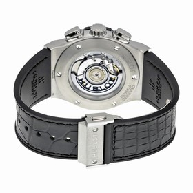 Hublot Classic Fusion Skeleton Dial Titanium Black Leather Automatic Men's Watch 525NX0170LR