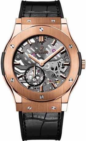Hublot Classic Fusion Ultra Tin Automatic Skeleton Dial Men Watch 545.OX.0180.LR