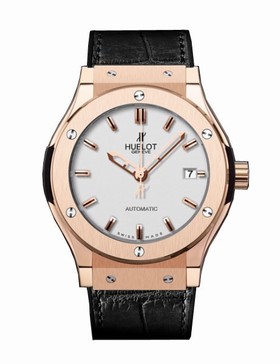Hublot Classic Fusion White Dial Black Leather Automatic Men's Watch 542OX2610LR